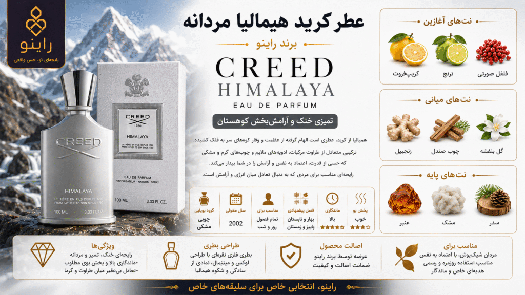 قیمت خرید عطر کرید هیمالیا (هیمالایا) مردانه himalaya creed